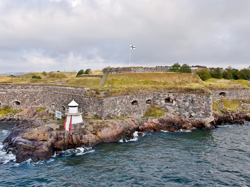 Suomenlinna sea fortress — the UNESCO-inscribed bastion complex across six islands in Helsinki harbour, with the King's Gate and ramparts above the Baltic Sea