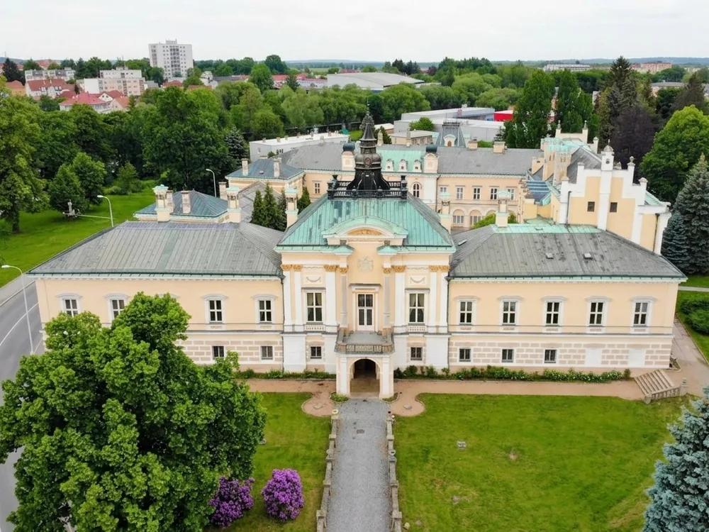 Světlá nad Sázavou Château beside the Sázava river, Vysočina Region, Czech Republic — a Gothic fortress of 1393 rebuilt in historicist style