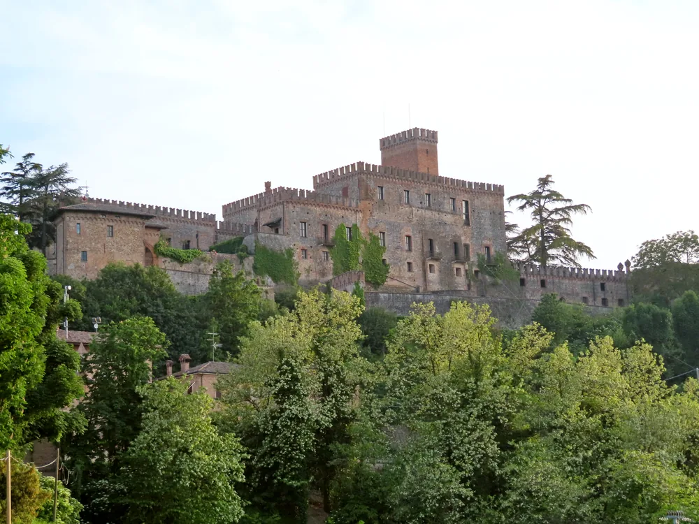 Tabiano Castle (Antico Borgo Di Tabiano Castello), a restored medieval hamlet near Salsomaggiore Terme, Emilia-Romagna, Italy