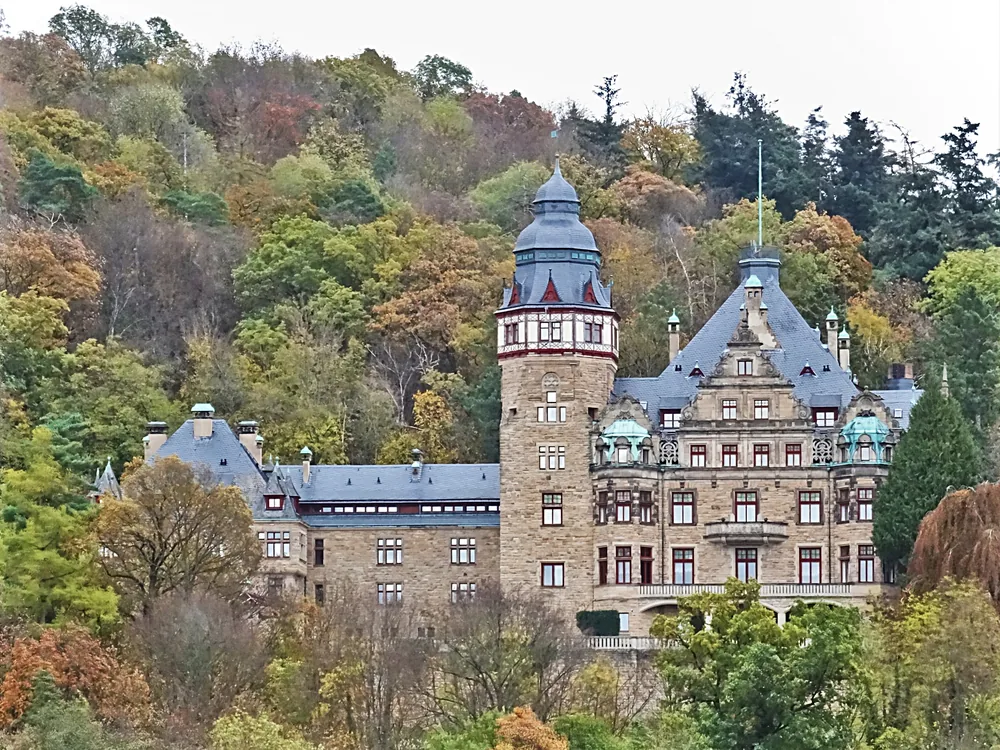 Wolfsbrunnen Castle (Schloss Hotel Wolfsbrunnen) in Schwebda, Meinhard, Hesse, Germany