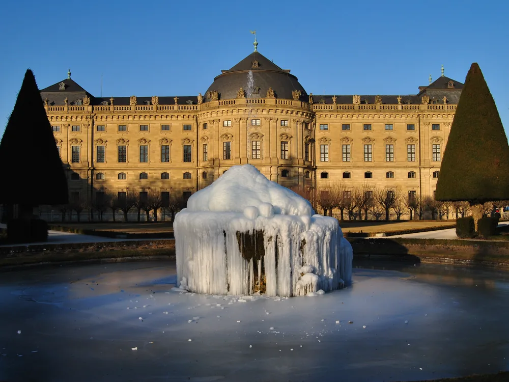 Würzburg Residence (Würzburger Residenz) — the Baroque UNESCO palace with Tiepolo's Grand Staircase ceiling fresco, Residenzplatz, Würzburg, Bavaria, Germany