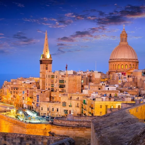 Fort St. Angelo above Grand Harbour, Malta