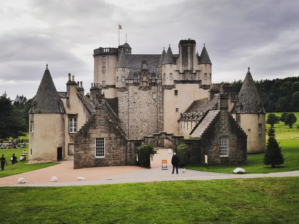 Dunnottar Castle on its sea cliff above the North Sea, Aberdeenshire, Scotland — Day 1 of the Scottish Highlands 4-Day Castle Tour From Edinburgh