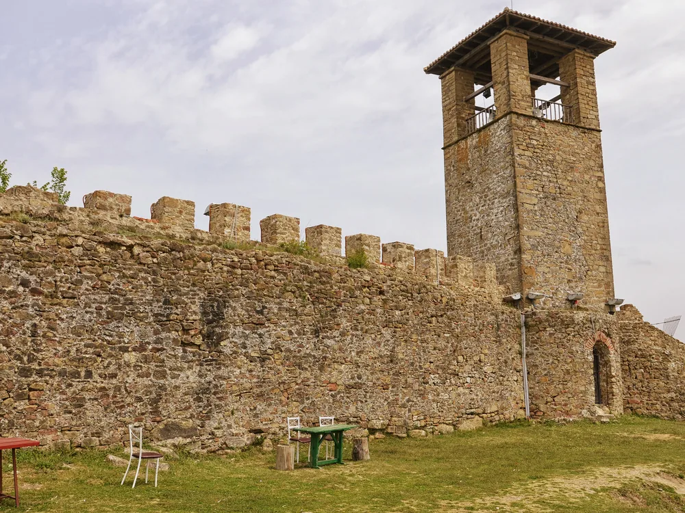 Prezë Castle above the Tirana plain — one of four medieval Albanian fortresses visited on the Tirana Castles & Ancient Fortresses day tour
